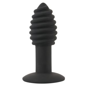 Black Velvet Twist - dobíjecí silikonový anální vibrátor (černý)