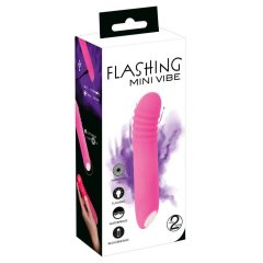   You2Toys - Blikající mini vibrátor - dobíjecí, svítící vibrátor (růžový)