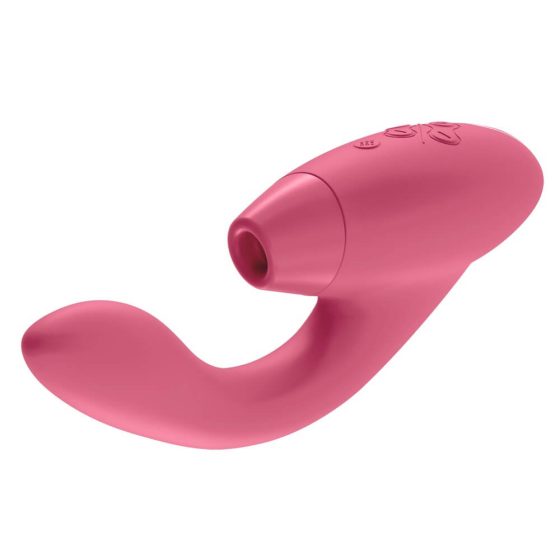 Womanizer Duo - vodotěsný vibrátor bodu G a stimulátor klitorisu v jednom (korálový)