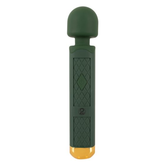 Emerald Love Wand - dobíjecí, vodotěsný masážní vibrátor (zelený)