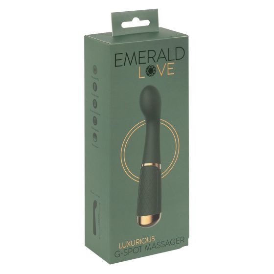 Emerald Love Luxurious G Spot Vibe - nabíjecí, vodotěsný vibrátor na bod G (zelený)