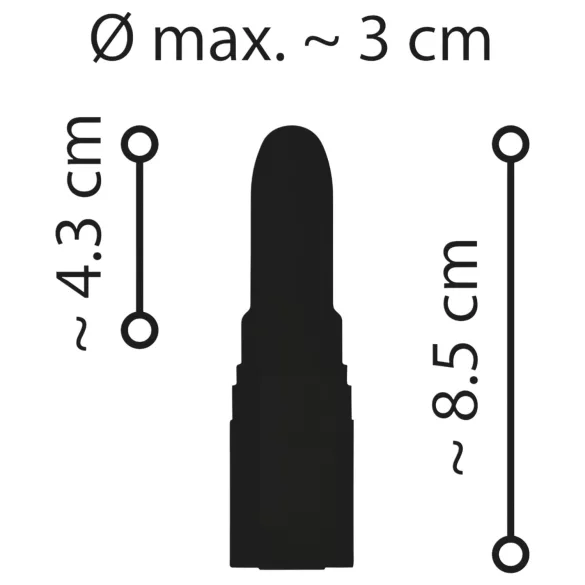 Emerald Love - vibrátor ve tvaru rtěnky - dobíjecí, vodotěsný, červený