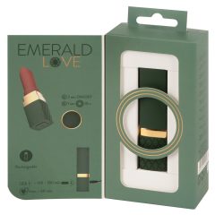   Emerald Love - dobíjecí, voděodolný vibrátor na rty (zelená-bordeaux)