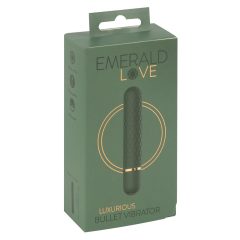 Emerald Love - dobíjecí, vodotěsný vibrátor (zelený)