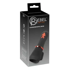   Rebel - vibrační masturbátor žaludu - akumulátor, 2 motory - černý