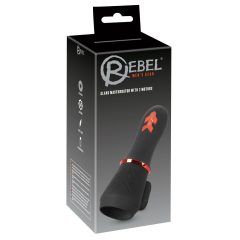 Rebel - dobíjecí dvoumotorový makrovibrátor (černý)
