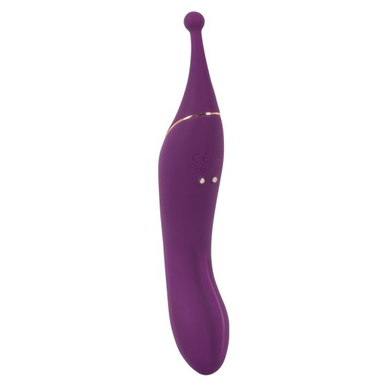 SMILE Double - dobíjecí vibrátor na klitoris 2v1 (fialový)