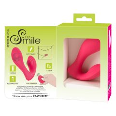 SMILE Panty - dobíjecí vibrátor 2v1 s rádiem (růžový)