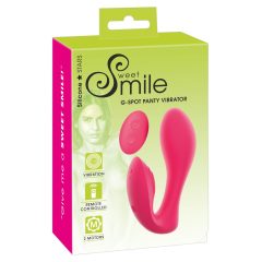 SMILE Panty - dobíjecí vibrátor 2v1 s rádiem (růžový)