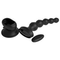   3Some wall banger Beads - cordless radio prostate vibrator (black)