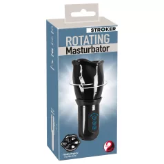   STROKER - rotační masturbátor ústa - akumulátor, otočný - černý