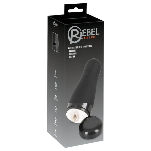 Rebel 3 Function - nabíjecí, ohřívací umělá vagína masturbátor