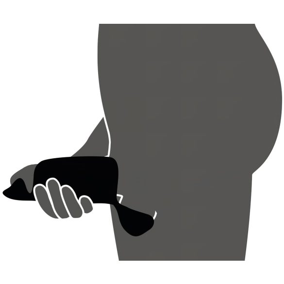 Rebel - 3motorový žaludový vibrátor (černý)