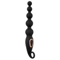 Anos Anal Beads - Anální kuličky s vibrací (černé)