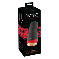   WYNE 01 - dobíjecí, vibračně-sací, vyhřívaný masturbátor (černý)