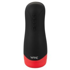   WYNE 01 - dobíjecí, vibračně-sací, vyhřívaný masturbátor (černý)