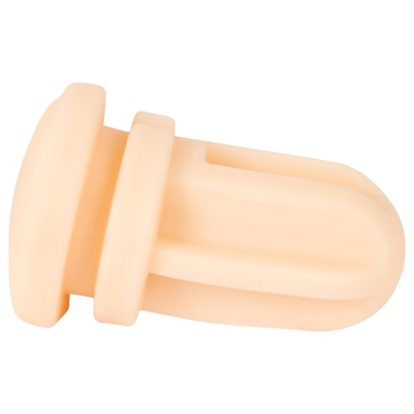 WYNE 01 - akku vibrační, sání, hřejivý masturbátor (černý)