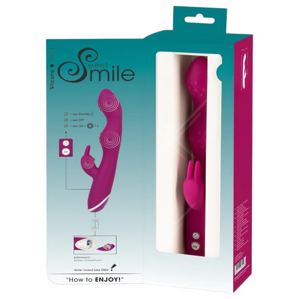 SMILE - flexibilní vibrátor s klitorální a G-bodovou stimulací (fialový)
