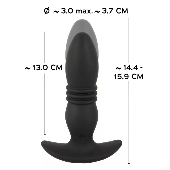 ANOS - anální vibrátor s rádiovým ovládáním - černý