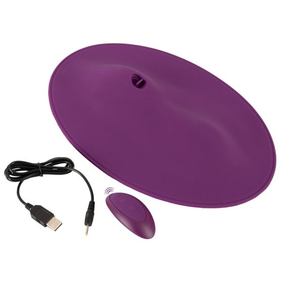 VibePad 2 - dobíjecí, rádiem řízený, lízací polštářový vibrátor (fialový)