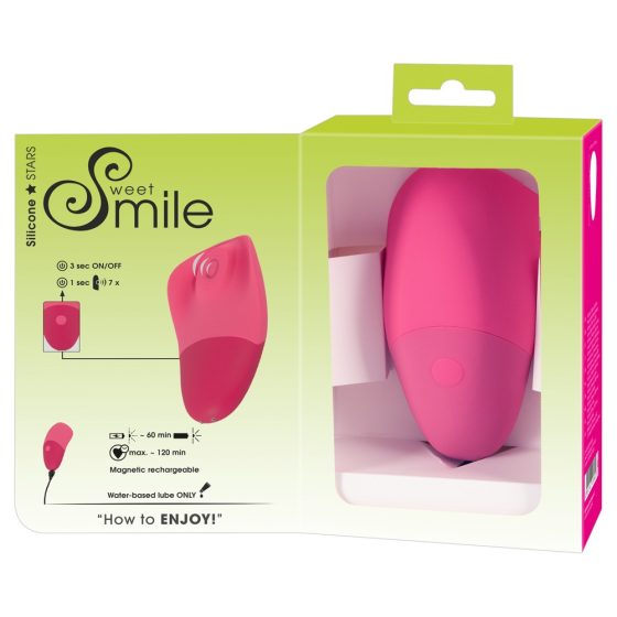 SMILE Thumping Touch - dobíjecí pulzující vibrátor na klitoris (růžový)