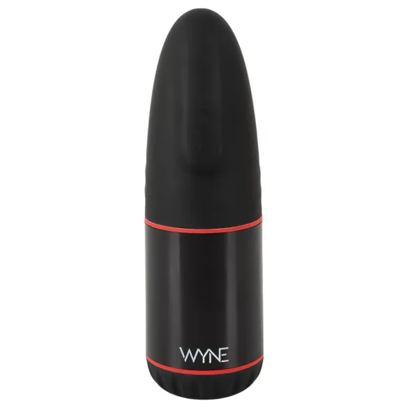 WYNE 02 - masturbátor pro muže - vibrační a sání - akumulátor - černobílý