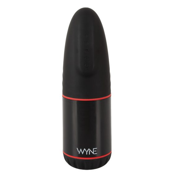 WYNE 02 - dobíjecí, vibračně-sací masturbátor (černobílý)