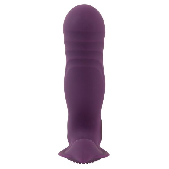 Javida RC - dobíjecí, rádiem řízený, dvoufunkční vibrátor na klitoris (fialový)
