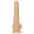 Naked Addiction - Thrusting vibrátor s pohybem - silikon 19 cm - tělová barva