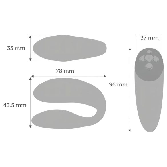 We-Vibe Chorus - párový vibrátor - chytrý, dobíjecí - oranžový