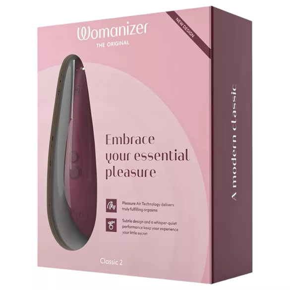 Womanizer Classic 2 - bezdrátový stimulátor klitorisu na vlny vzduchu - červený