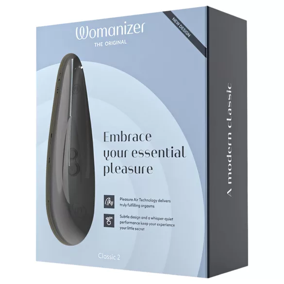Womanizer Classic 2 - stimulátor klitorisu na vlny - dobíjecí - černý