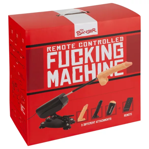 The Banger Fucking Machine - sex machine - 2 dilda a 1 umělá vagína