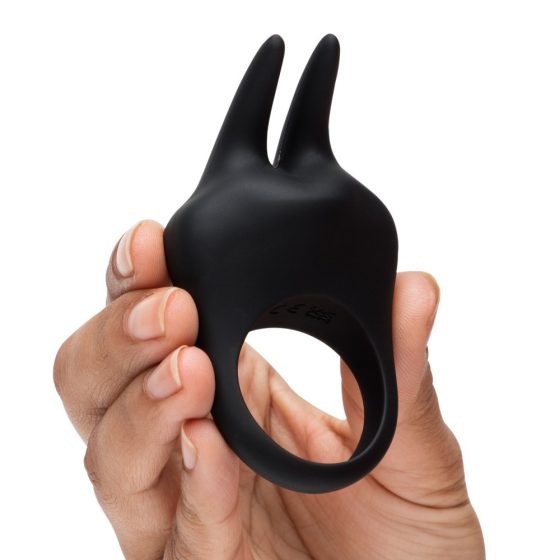 Padesát odstínů šedi - Vibrační kroužek na penis Sensation Bunny (černý)