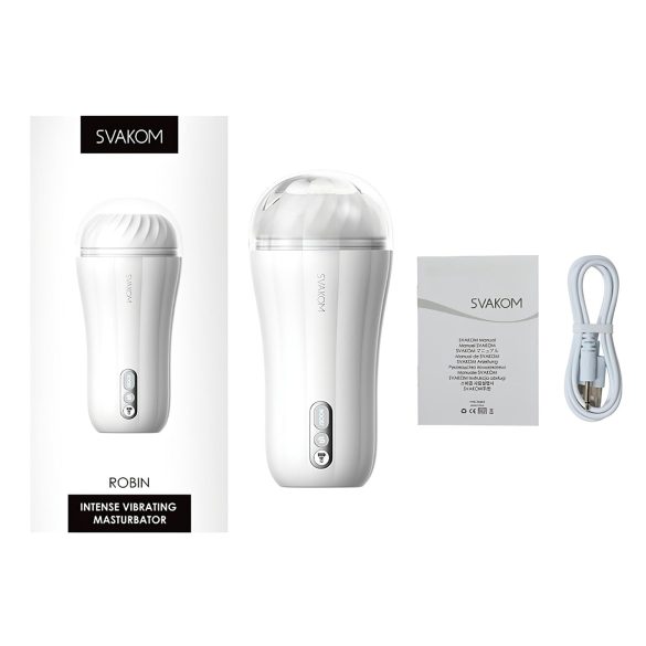 Svakom Robin - masturbátor na baterii - bílý