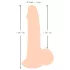 Nature Skin - realistické dildo s kůží - 19 cm - tělová barva
