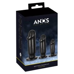   Anos Trainig Kit - sada análních vibrátorů (3 kusy) - černá