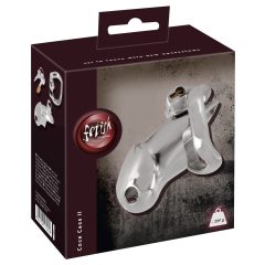 Fetish - kovová klec na penis (stříbrná)