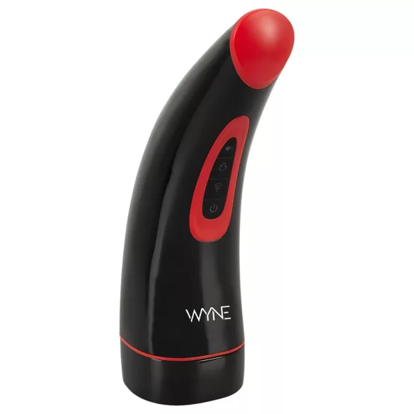 WYNE 03 - masturbátor s vibrací a sáním - akumulátor - černý