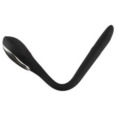   Penis Plug Dilator - dobíjecí uretrální vibrátor (0,6-1,1cm) - černý