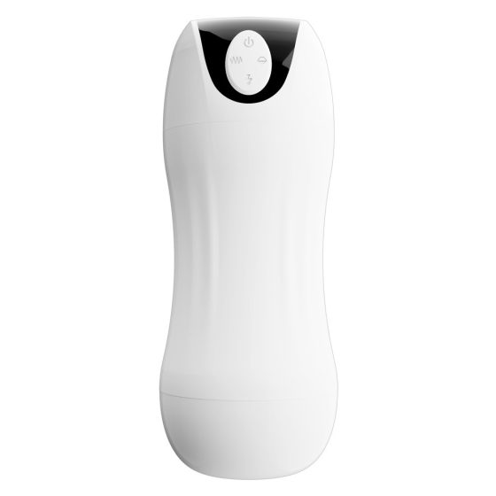 STROKER - nabíjecí, sací -vibrační masturbátor (bílý)