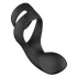 Svakom Benedict - vibrační erekční kroužek na penis s masáží hráze - černý