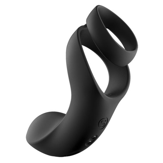 Svakom Benedict - bariérový stimulační vibrační kroužek na penis (černý)
