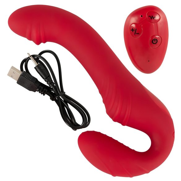 You2Toys - strapless vibrátor s dálkovým ovládáním - červený