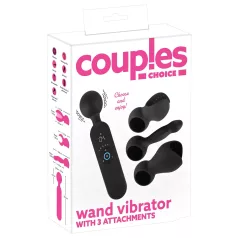   Couples Choice - vibrační masážní přístroj s ohřevem - akumulátorový - černý