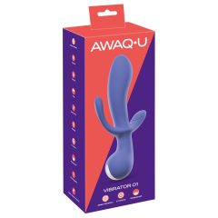 AWAQ.U 1 - bezdrátový vibrátor se 3 hroty (fialový)