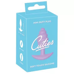   Cuties Mini Butt Plug - anální kolík - silikon - fialový - 2,8 cm