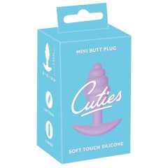   Cuties Mini Butt Plug - silikonové anální dildo - fialové (2,8cm)