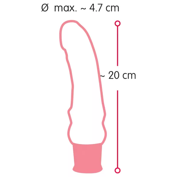 Nature Skin - realistický vibrátor - silikon - tělová barva