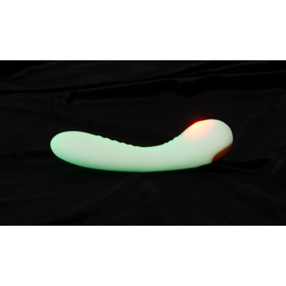 You2Toys Glow in the dark - fluorescenční vibrátor na bod G (bílý)